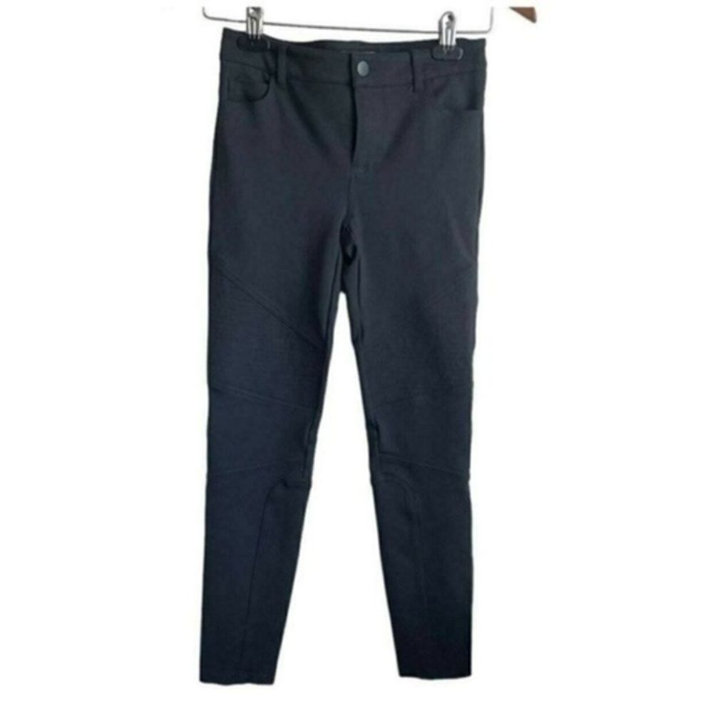 Vince Women Pants Taper Leg Zipper Button Equestrian charcoal, gray size 4